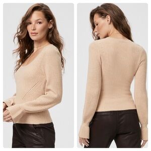 New! Paige Virtue Sweater in Camel 🤎 Medium NWT!